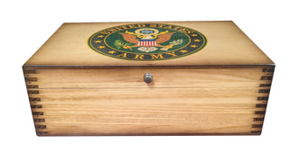 Army logo desk box