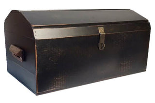 Black Stain Wooden Large Storage Box