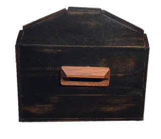 Black Stain Wooden Large Storage Box