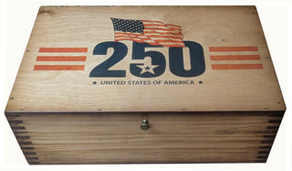 250th U.S.A. ANNIVERSARY FLAG ART DESK BOX