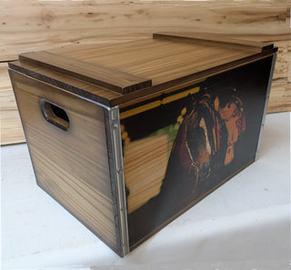 Banded Checkerboard Box
