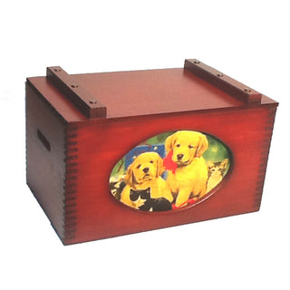 Linda Picken Golden Pups & Kittens Wooden Storage Box